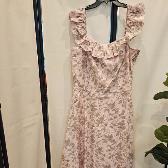 Beautiful Elie Tahari Off The Shoulder Midi Dress Size 14 - Picture 1 of 10